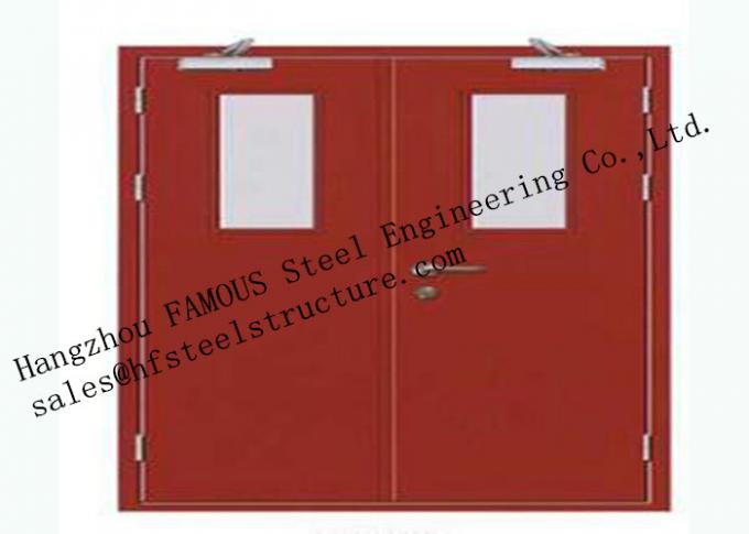Двери гаража европейских стандартов стальным расклассифицированные огнем промышленные для хранения склада 0